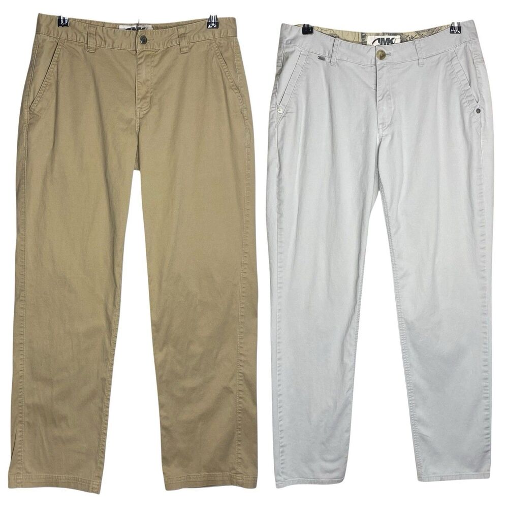 Mountain Khakis Pants Womens 10 Twill Gray Tan Outdoor Camping Hiking Gorpcore
